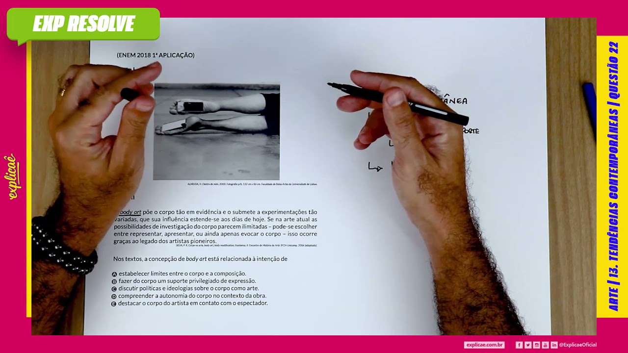 NOS TEXTOS, A CONCEPÇÃO DE BODY ART ESTÁ RELACIONADA À INTENÇÃO(...)| TENDÊNCIAS CONTEMPORÂNEAS