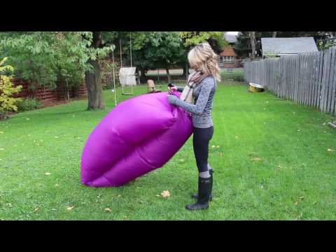Instant Inflatable Custom Lounger Bag, Air Sofa, Laybag, Beach Lounger, Lazybag, - Easy as 1, 2, 3