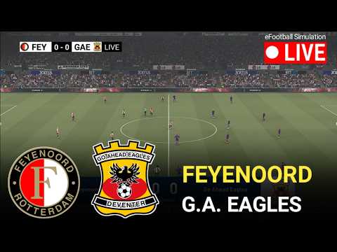 🔴LIVE- Feyenoord vs G.A. Eagles l Eredivisie 2026 l eFootball Pes 21 Game Video Simulation