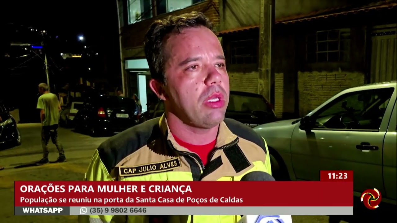 Oração para as vítimas do incêndio criminoso em Poços de Caldas