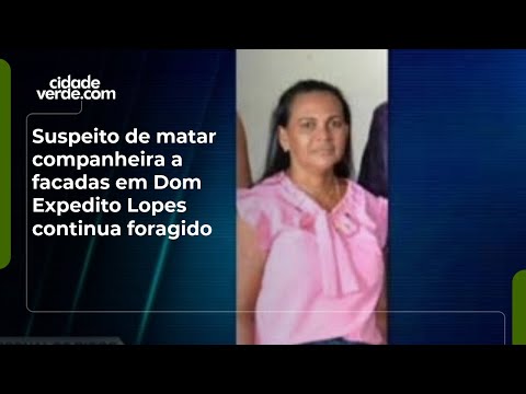 Suspeito de matar companheira a facadas em Dom Expedito Lopes continua foragido