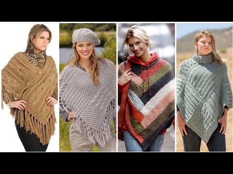 Extremely gorgeous and fabulous crochet poncho and shrug designs