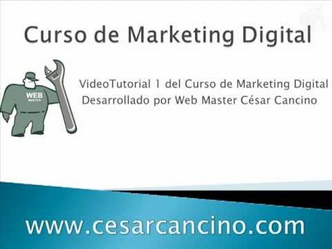 VideoTutorial 1 del Curso de Marketing Digital Introducción tipo de sitios web terminología web