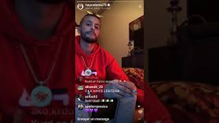 HAYCE LEMSI LACHE UN FREESTYLE EN PLEIN LIVE INSTAGRAM