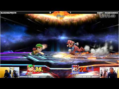 WBB #78  BlazingPasta (Ness) vs Redeemer Z (Mario)   Winners Semi Finals   Smash 4 Singles