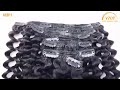 Tape In Hair Loose Curly Hair Extensions Black Color