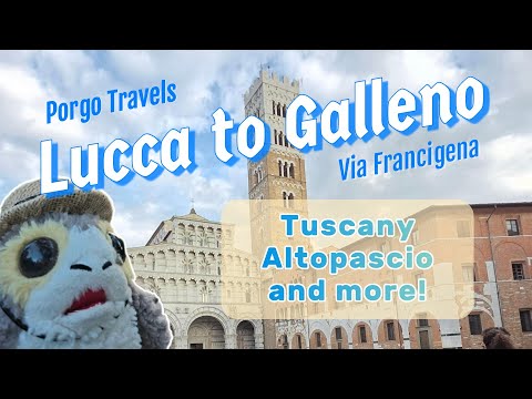 Via Francigena - Day 1 Lucca to Altopascio to Galleno Tuscany Italy vlog