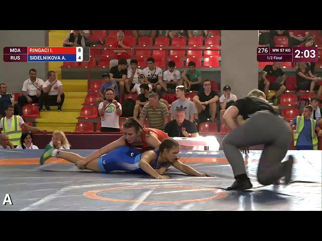 216 | 276 | Cadets WW 57kg | 1/2 Final | RINGACI Irina (MDA) | SIDELNIKOVA Anastasiia (RUS)