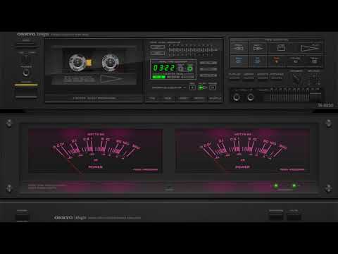 AIMP test - ONKYO integra - Stereo Power Amplifier and Stereo Cassette Deck