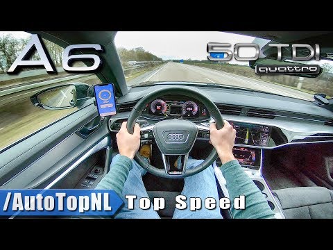 2019 AUDI A6 50 TDI 3.0 V6 AUTOBAHN POV 264km/h TOP SPEED by AutoTopNL