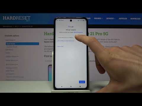 Cómo quitar y añadir cuenta de Google en HTC Desire 21 Pro - cambiar de cuenta Google