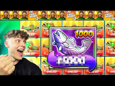 I SPUN IN ON MAX BET THREE TIMES ON BIG BASS BONANZA 1000! (INSANE)