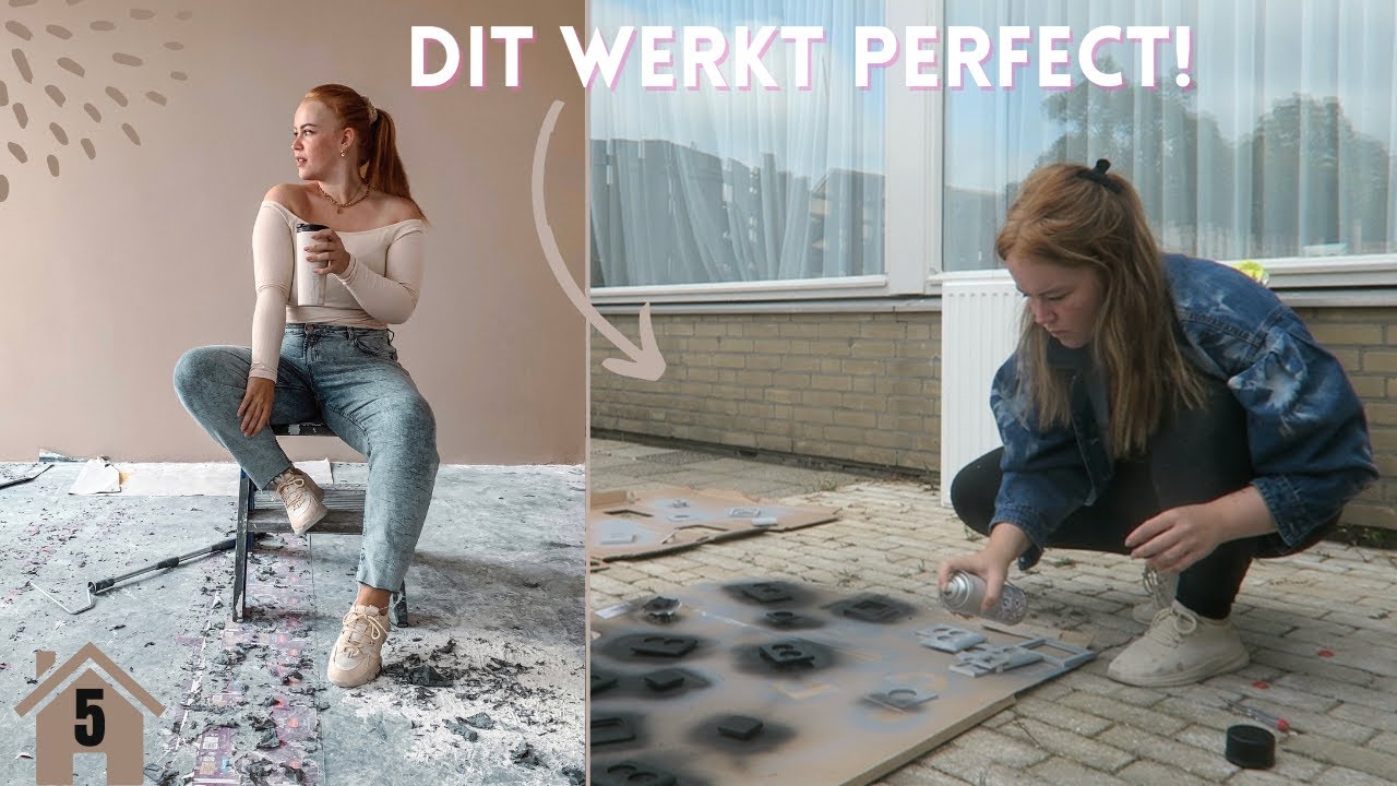DE perfecte muur kleur gevonden & stopcontacten zwart maken 🏠  | Verhuisvlog #5 REBECCA DENISE
