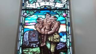 preview picture of video 'War Memorial Stained Glass Window St John's Church Cupar Fife Scotland'