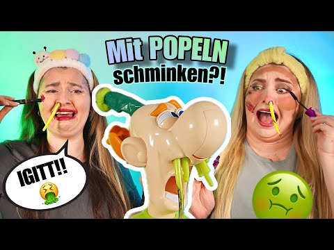 WIE EKELHAFT IST DAS?! ???? Popel Make-up Challenge mit Isabell & Paula