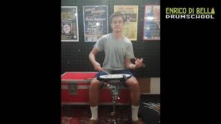 Mario Briguglio - Esercizi su pad #Batteria #Scuoladibatteria #EnricoDiBella #Drumschool #Paradiddle