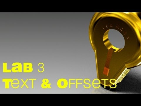 L3 INVENTOR 2014 Basic Modeling w/Engraved Text on Curve