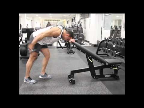 Standing Bent Over One Arm Dumbbell Triceps Extension