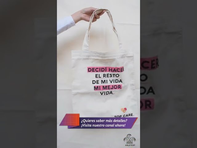 Vídeo relacionado con Wonky Line Bolsa de Tela 100% Algodón 38x42cm con Asas Largas 70cm | Tote Bag Reutilizable y Lavable para Compras, Universidad, Trabajo y Uso Diario | 13 Colores - Azul Marino