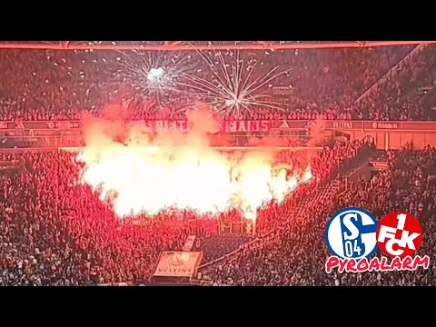 Pyroalarm 1.FC Kaiserslautern auf Schalke #pyro #2liga #fck #s04