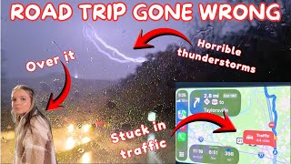 45 MINUTES STUCK… PLUS A THUNDERSTORM?! Nashville Road Trip GONE WRONG | Family 5 Vlogs