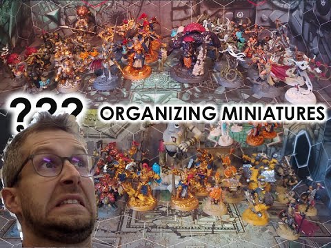 Organizing Miniatures for WHUW - DIY