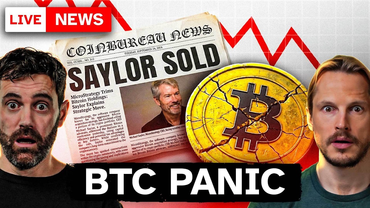 Bitcoin Crashes Below $60K!! Saylor Selling BTC as Stocks Finally Crack