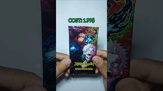 Pulling Out 1.99$ Fake Jujutsu kaisen Booster Pack 😱😱😱 #jujutsukaisen #jujutsu #jujutsukaisen0