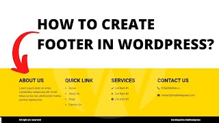 How to create footer in wordpress? | Elementor page builder | Header and footer Plugin 🔥🔥🔥