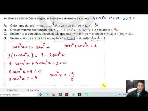 ACAFE Medicina 2021 - Funções e conjuntos