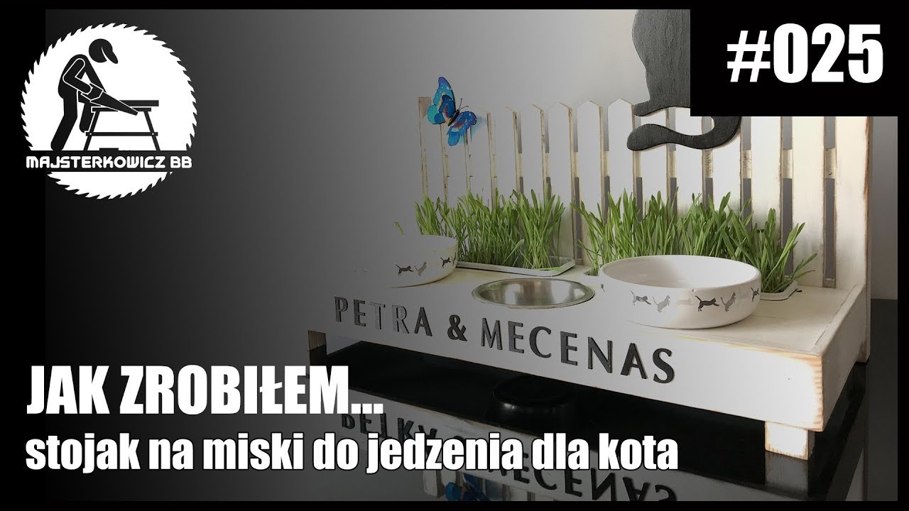 Stojak na miski dla kota - Jak zrobiłem 😺😼😽