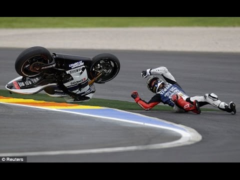 Jorge Lorenzo CRASH Moto GP San Marino 2015, Marc Marquec Wins