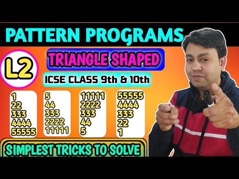 Lec 2 Java Triangle Pattern Programs Triangle Pattern Programs Nested Loop Patterns In Java