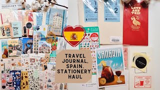 Spain travel journal, part 1. Stationery haul (Traveler's company).