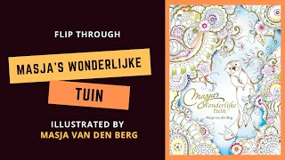 FLIP THROUGH: Masja's wonderlijke tuin illustrated by Masja van den Berg