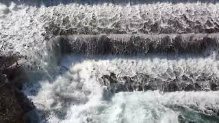 Big beautiful waterfall! Relaxing in sounds of the nature, stress released ❤️