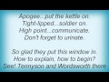 Jethro Tull - Apogee Lyrics