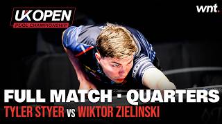 Wiktor Zielinski vs Tyler Styer | Quarter-Finals | 2025 UK Open Pool Championship