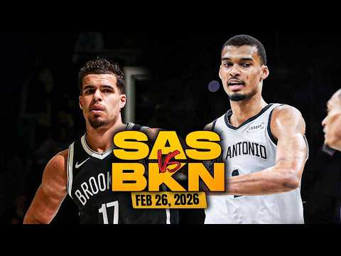 San Antonio Spurs vs Brooklyn Nets Full Game Highlights | Feb 26, 2026 | FreeDawkins