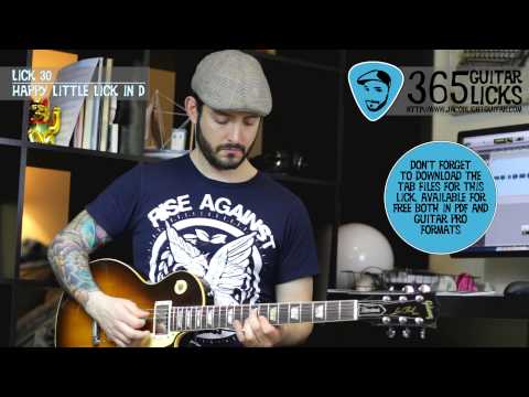 Lick 30/365 - Happy Little Lick in D | 365 Guitar Licks Project