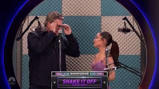 Download lagu Ariana Grande plays Slay It, Don’t Spray It on That’s My Jam with fellow Coaches (Shake it Off) mp3