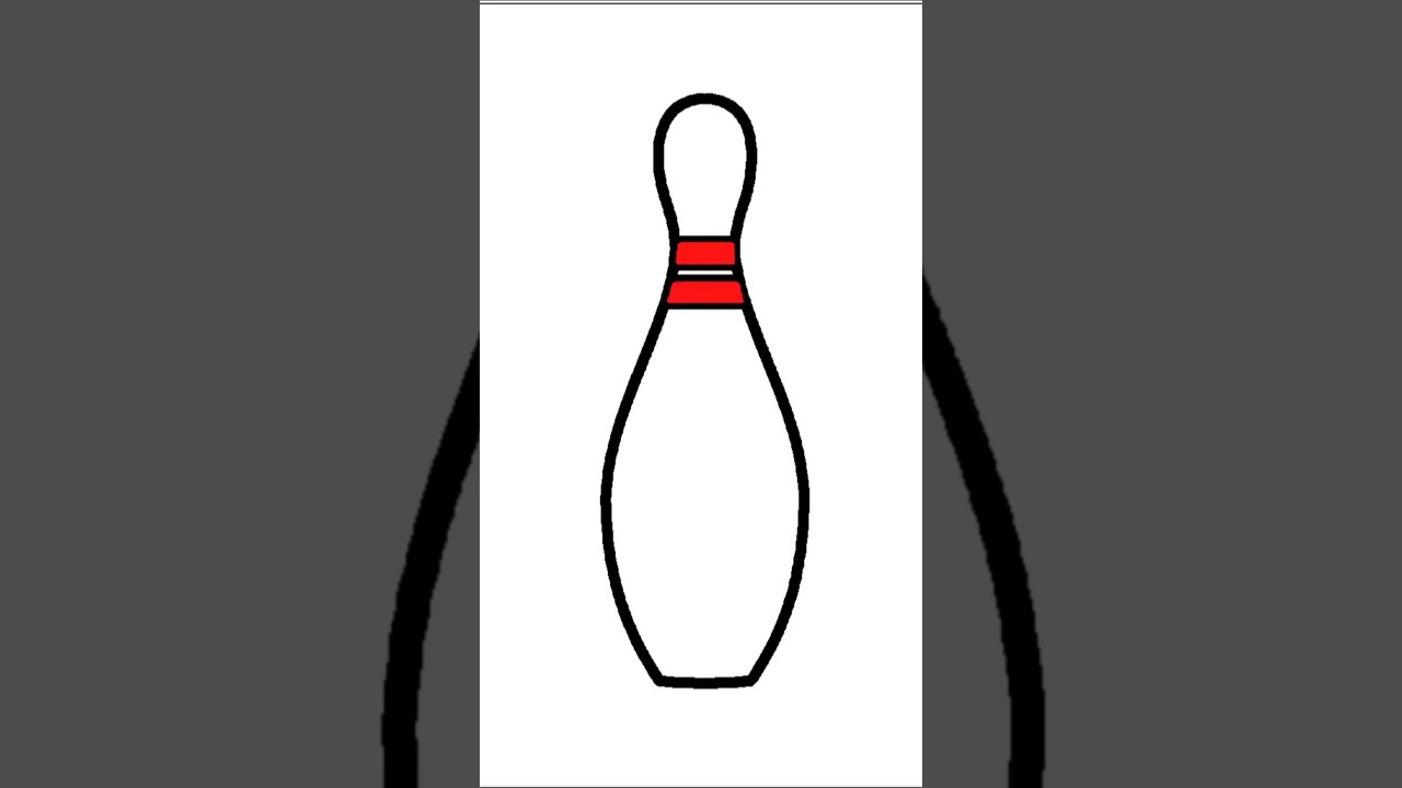 How to Bowling Pin, Bowling Pin Drawing, Draw and Color Bowling Pin, Draw Bowling Pin, Easy Drawing