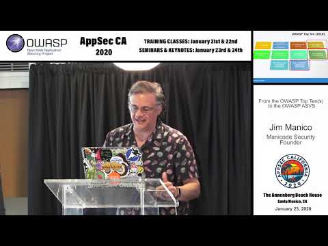 From the OWASP Top Ten(s) to the OWASP ASVS - Jim Manico