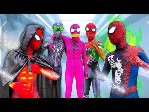 TEAM SPIDER-MAN vs ALIEN SUPERHERO ( Special NEW SUPER HERO Mystery BATTLE ) - Bunny Life