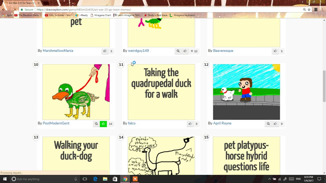 Drawception with Kitty Scribbles!