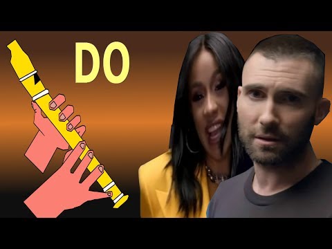 GIRLS LIKE YOU, FLAUTA DULCE FÁCIL, TUTORIAL CON ANIMACIÓN, NOTAS MUSICALES