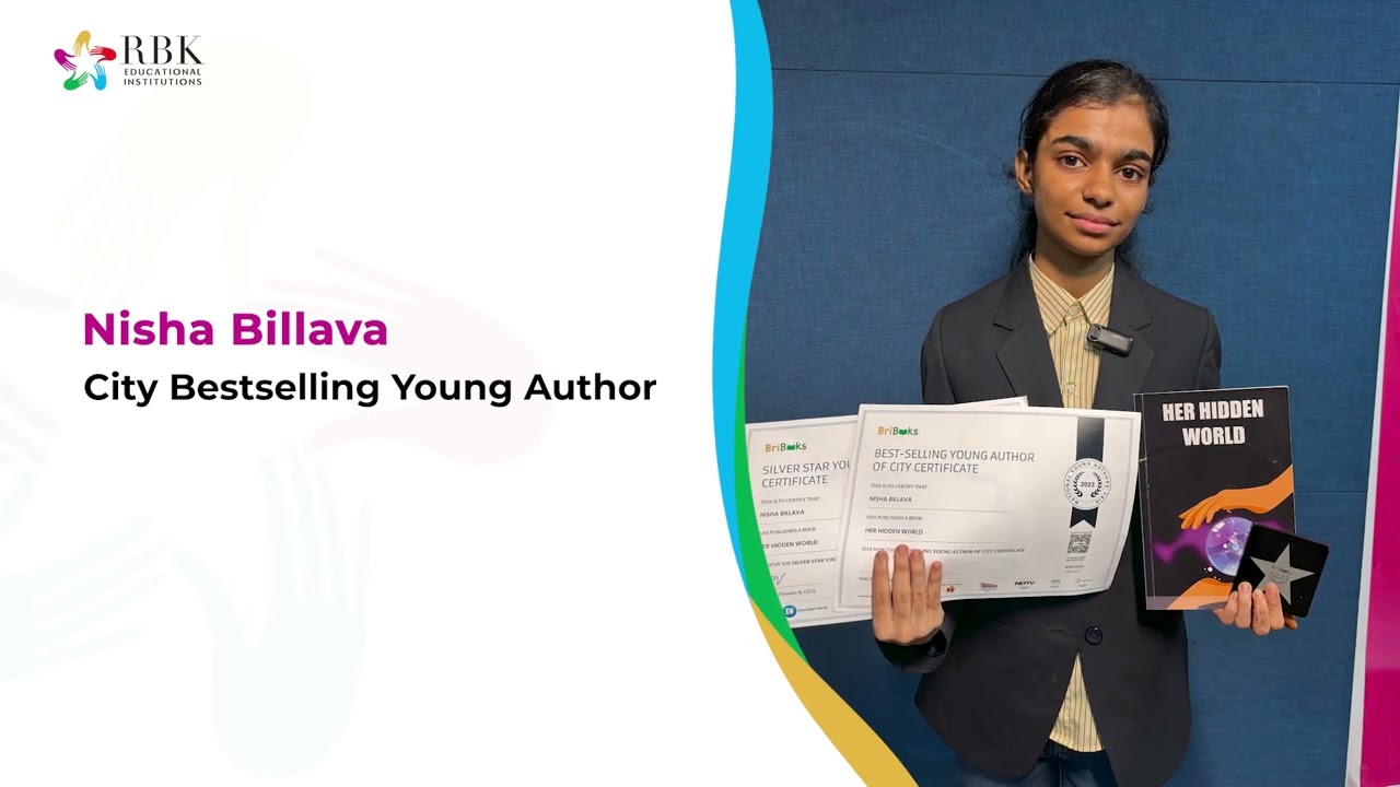 Nisha Billava || City Bestselling Young Author || RBK School (ICSE), Mira Road