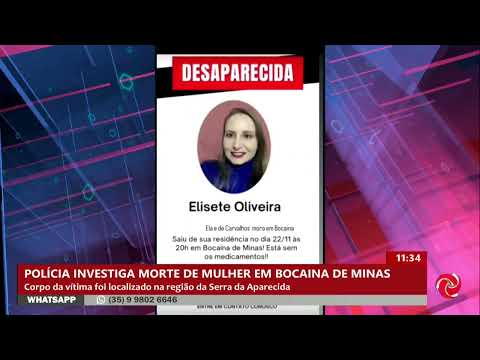 Polícia investiga feminicídio em Bocaina de Minas