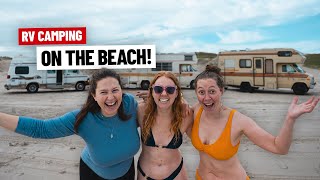We RV Camped RIGHT ON THE BEACH! - Was This a Bad Idea?? (Padre Island, Texas)