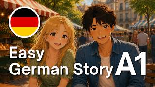 German Story for Beginners (A1) | The Sunday Market | Free PDF